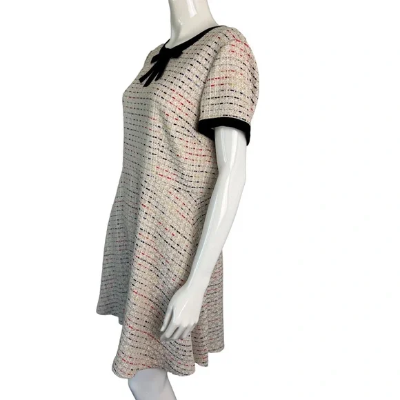 🎀Coquette Tweed Fit & Flare Dress | Bow Neckline | Size 12 | - Picture 6 of 6